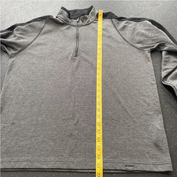 Hawke & Co Shirts Men's Large Grey 1/4 Zip Long Sleeve Pullover Golf Jacket - Picture 9 of 9